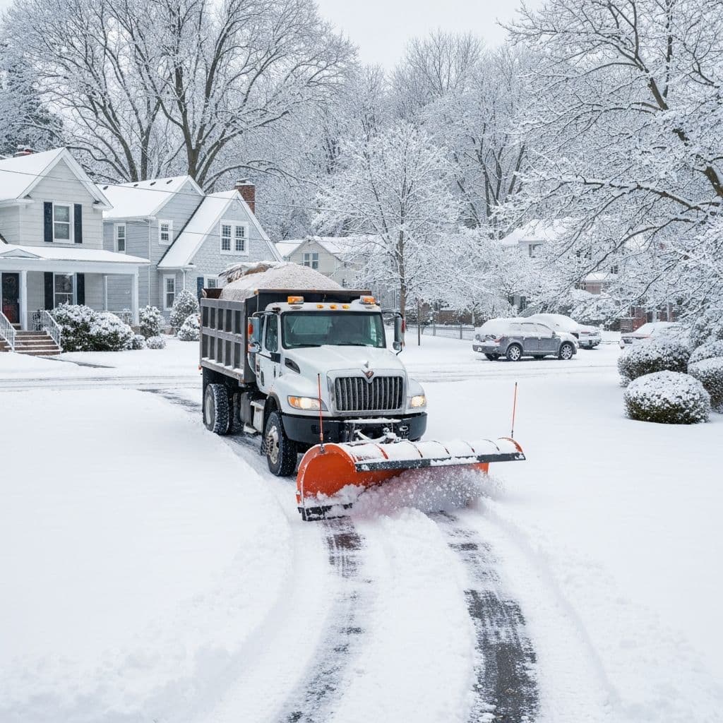 Winter Snow landscaping services in Southington CT